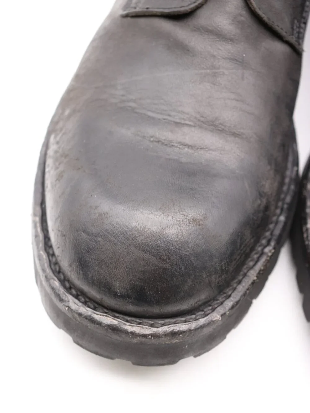 ARI Soho Boots Zip Ankle Bootie Men's EU 44 Black Leather Zip Handmade in Italy